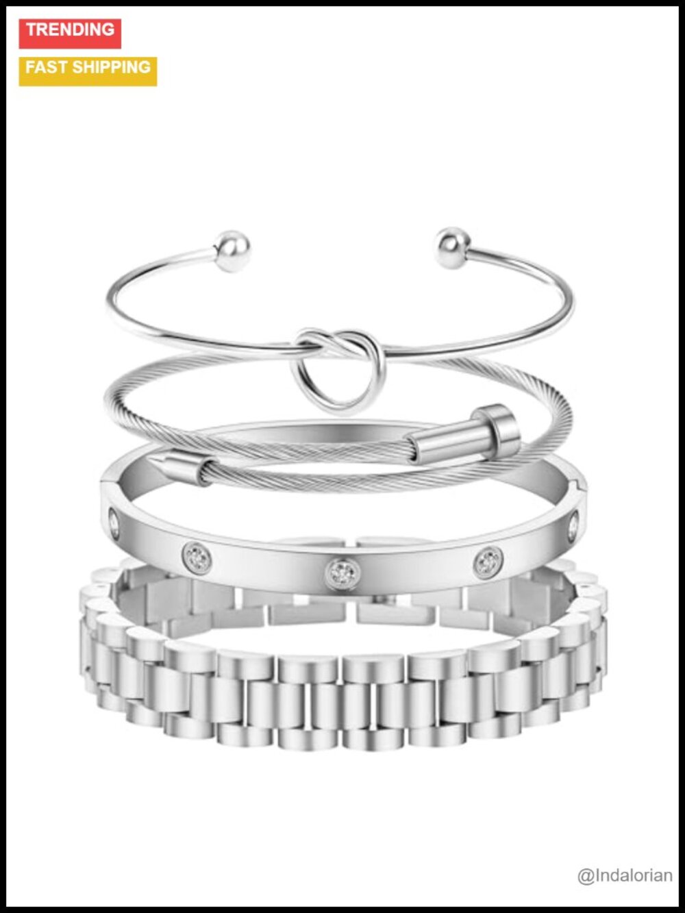 18K Gold Plated Cubic Zirconia Bangle Bracelets for Women Stackable Jewelry Gift